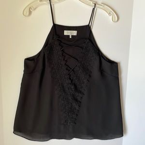 WAYF Women's XL ( Running smaller) Tank  Top Blouse Cami Boho Lace